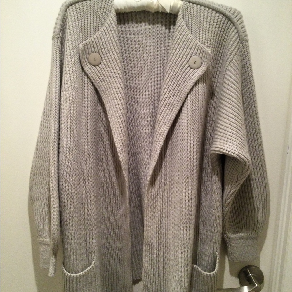 Bleyle gray ribbed Knit Cardigan Sweater